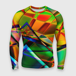 Рашгард мужской Разноцветное стекло, цвет: 3D-принт
