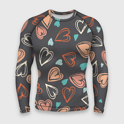 Рашгард мужской Много сердец, цвет: 3D-принт