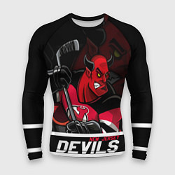 Рашгард мужской New Jersey Devils маскот, цвет: 3D-принт