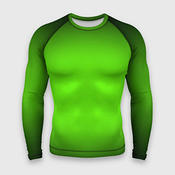 Мужской рашгард Кислотный зеленый с градиентом