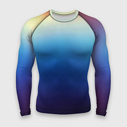 Рашгард мужской Blue gradient colors, цвет: 3D-принт
