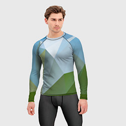 Рашгард мужской Геометрические соединения фигур, цвет: 3D-принт — фото 2