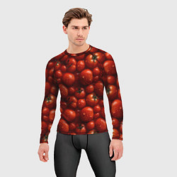 Рашгард мужской Сочная текстура из томатов, цвет: 3D-принт — фото 2