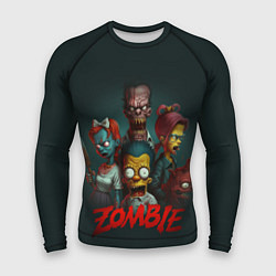 Мужской рашгард Zombie simpsons