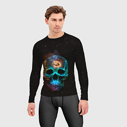Рашгард мужской Космический череп - нейронная сеть, цвет: 3D-принт — фото 2
