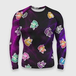 Рашгард мужской Котики и молнии, цвет: 3D-принт