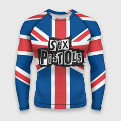 Рашгард мужской Sex Pistols - панк рок, цвет: 3D-принт