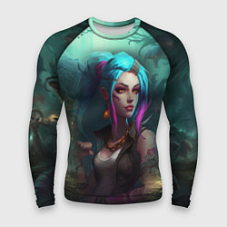 Мужской рашгард Jinx fantasy art Arcane League of Legends