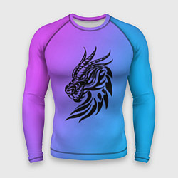 Рашгард мужской Дракон на градиенте, цвет: 3D-принт