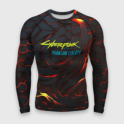 Мужской рашгард Cyberpunk 2077 phantom liberty fire