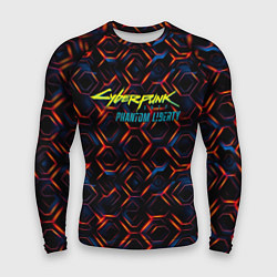 Мужской рашгард Cyberpunk 2077 phantom liberty dark abstract