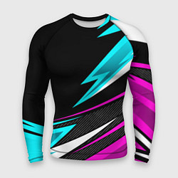 Рашгард мужской Спорт униформа - неон, цвет: 3D-принт