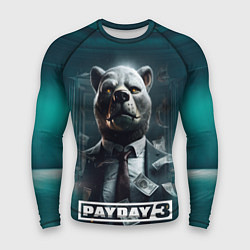 Рашгард мужской Payday 3 bear, цвет: 3D-принт