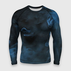 Рашгард мужской Синий туман текстура от нейросети, цвет: 3D-принт