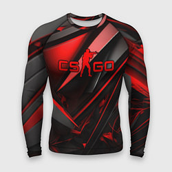 Мужской рашгард CS GO black red