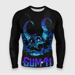 Рашгард мужской Sum41 horns skull, цвет: 3D-принт