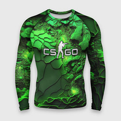 Мужской рашгард CS GO green abstract