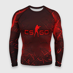 Рашгард мужской CSGO logo dark red, цвет: 3D-принт