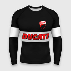 Рашгард мужской Ducati motors - черный, цвет: 3D-принт