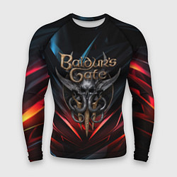 Рашгард мужской Baldurs Gate 3 dark logo, цвет: 3D-принт
