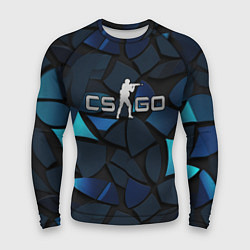 Мужской рашгард CS GO blue black elements