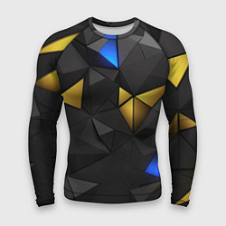 Мужской рашгард Black yellow geometry