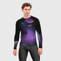 Рашгард мужской Фон космоса звёздное небо, цвет: 3D-принт — фото 2