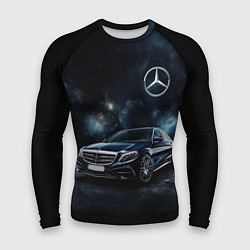 Рашгард мужской Mercedes Benz galaxy, цвет: 3D-принт