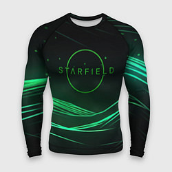 Рашгард мужской Starfield green logo, цвет: 3D-принт