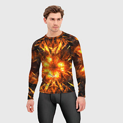 Рашгард мужской Fire abstract, цвет: 3D-принт — фото 2