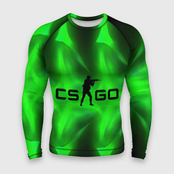 Рашгард мужской CSGO green logo, цвет: 3D-принт