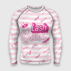 Мужской рашгард Lash queen - pink Barbie pattern