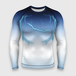 Рашгард мужской Молниеносный разряд, цвет: 3D-принт