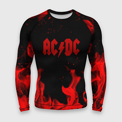 Рашгард мужской AC DC огненный стиль, цвет: 3D-принт