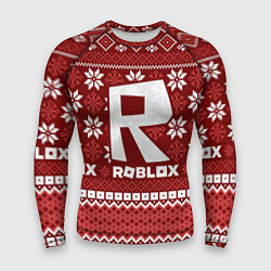 Рашгард мужской Roblox christmas sweater, цвет: 3D-принт