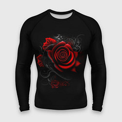 Рашгард мужской Алая роза, цвет: 3D-принт