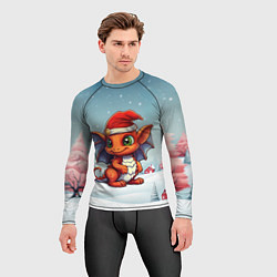 Рашгард мужской Символ нового 2024 года дракон, цвет: 3D-принт — фото 2