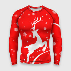 Рашгард мужской Christmas deer, цвет: 3D-принт