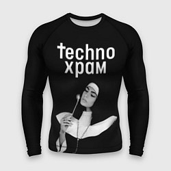 Мужской рашгард Techno храм монашка со свечкой
