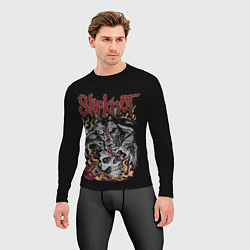 Рашгард мужской Slipknot - злодей, цвет: 3D-принт — фото 2
