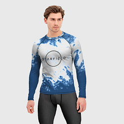 Рашгард мужской Starfield blue space, цвет: 3D-принт — фото 2