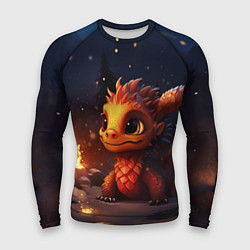 Рашгард мужской Сияющий ледяной дракон, цвет: 3D-принт