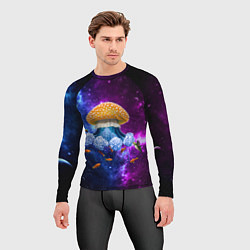 Рашгард мужской Space mushroom, цвет: 3D-принт — фото 2