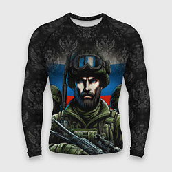 Рашгард мужской Русский солдат, цвет: 3D-принт