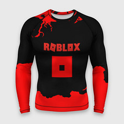 Рашгард мужской Roblox краски красные, цвет: 3D-принт