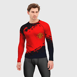 Рашгард мужской Manchester United colors sport, цвет: 3D-принт — фото 2