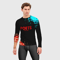 Рашгард мужской Poets of the fall краски брызги, цвет: 3D-принт — фото 2