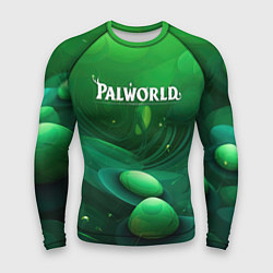 Мужской рашгард Palworld зеленый мир