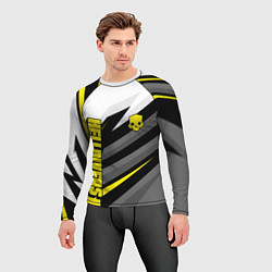 Рашгард мужской Helldivers 2: Uniform Yellow x White, цвет: 3D-принт — фото 2