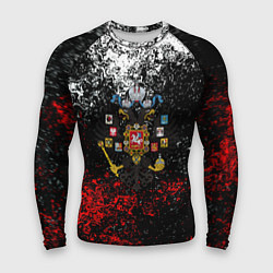 Рашгард мужской Россия имперская брызги красок, цвет: 3D-принт